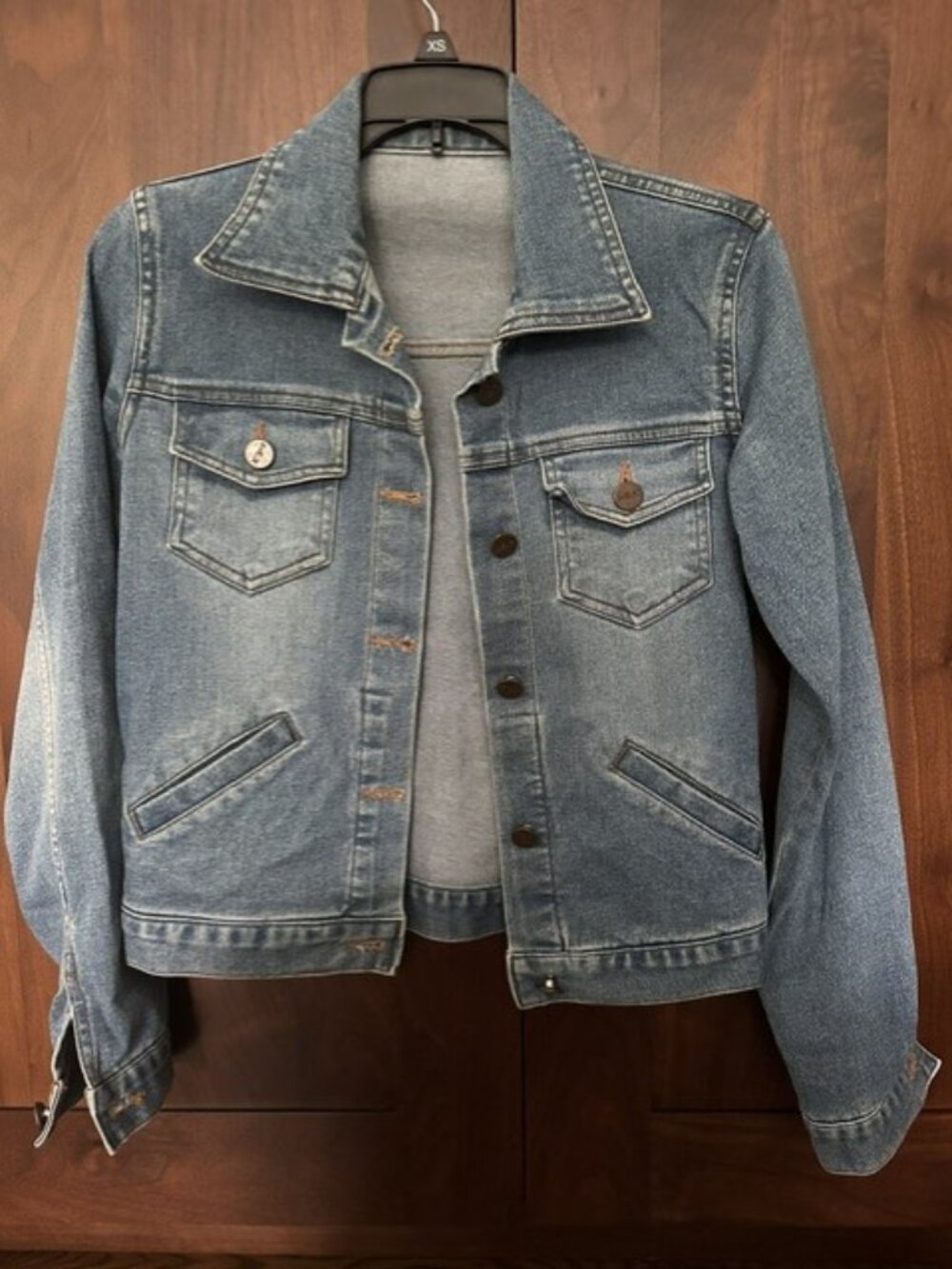 Blue Denim Women Jacket XS
